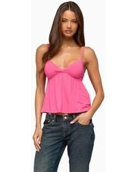 Edikted - Belen Lacey Babydoll Top - Lyst