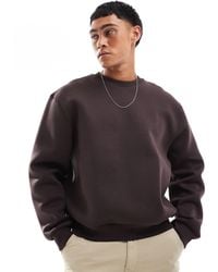 ASOS - Heavyweight Boxy Oversized Sweatshirt - Lyst