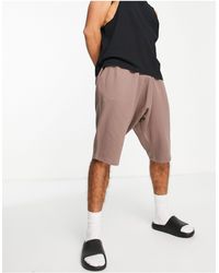 H\u0026M Cotton Dropped-gusset Sweatshorts 