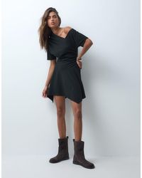 ASOS - Supersoft Asymmetric Hanky Hem Mini Dress - Lyst
