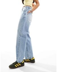 ASOS - Cinched Waist Barrel Leg Jean - Lyst