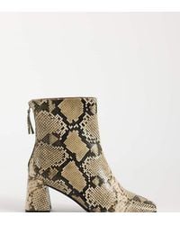 ASOS - Wide Fit Rafe Block Heel Ankle Boots - Lyst
