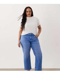 ASOS - Asos Design Curve Ankle Grazer Comfort Stretch Straight Leg Jeans - Lyst