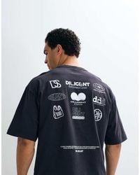 ASOS - Heavyweight Oversized T-shirt With Back Graphic - Lyst