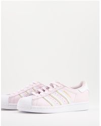 superstar trainers pink