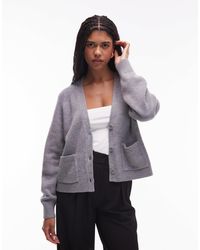 & Other Stories - Wool Blend Cardigan With Patch Pockets - Lyst