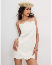 River Island Linen Embroidered Mini Dress in White | Lyst UK River Island Linen Embroidered Mini Dress in White | Lyst UK
