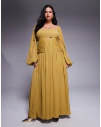 ASOS - Asos design curve – langärmliges maxikleid - Lyst