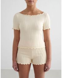 Aim'n - Almond Tulip Short Sleeve Top - Lyst