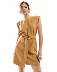 Closet - Drape Tailored Mini Dress - Lyst
