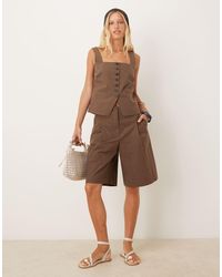 Mango - Tailored Square Neck Waistcoat Co-ord - Lyst