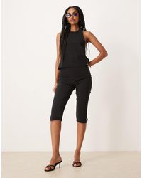 ASOS - Co-ord Bengaline Capri Trousers With Side Split - Lyst