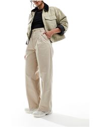 Carhartt - Leola - pantalon à plis - beige - Lyst