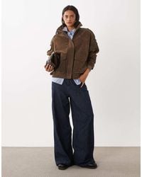 Gina Tricot - Faux Suede High Neck Jacket - Lyst