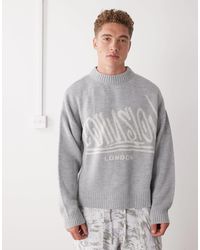 Collusion - Sweat en maille à imprimé effet graffiti - Lyst
