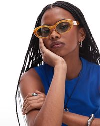 TOPSHOP - – sicily – runde sonnenbrille - Lyst