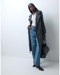 Vero Moda - Double Breasted Formal Maxi Coat - Lyst