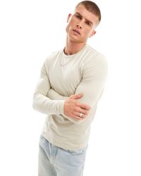 ASOS - Long Sleeve Muscle Fit Crew Neck T-shirt - Lyst