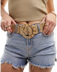 ASOS - Straw Waist And Hip Jeans Belt - Lyst