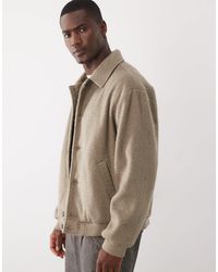 ASOS - Wool Look Bomber - Lyst