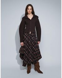 Muse Assembly - Asymmetrischer phoebe-maxirock mit knopfleiste - Lyst