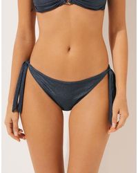 Calzedonia - Bow Bikini Bottoms Glowing Python - Lyst