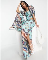 Synthetic Hazel Mixed Print Jumpsuit 