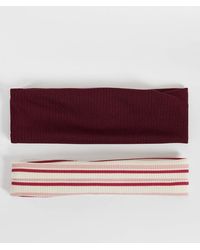 Accessorize - 2 Pack Striped Headbands - Lyst