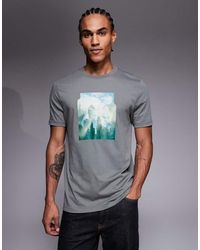 BOSS - Cover Chest Print T-shirt - Lyst