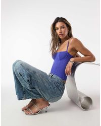 GOOD AMERICAN - Bustier-Body Van Mesh - Lyst