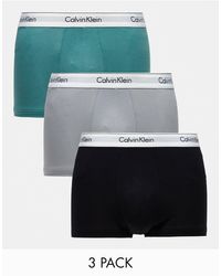 Calvin Klein - Modern Cotton Stretch Trunks 3 Pack - Lyst