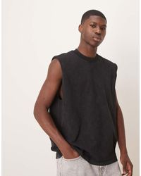 ASOS - Oversized Tanktop Van 220G Zware Jersey - Lyst