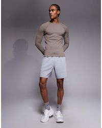 4505 - Scuba-style Fabric Sweat Shorts With Zip Pockets - Lyst