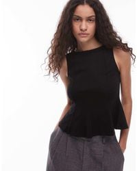 Mango - Top A Peplo - Lyst