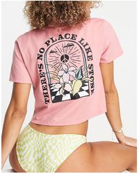 Volcom - Camiseta color rosa desierto pocket dial - Lyst