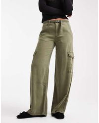 Levi's - Pantaloni Cargo Dad Fit Ampi Kaki - Lyst