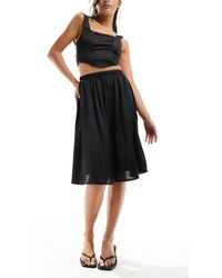 ASOS - Full Satin 90's Length Skirt - Lyst