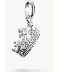 Thomas Sabo - Charm Pendant Crown With Stones Connect - Lyst