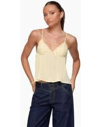 Edikted - Rhian Lacey Pleated Babydoll Top - Lyst