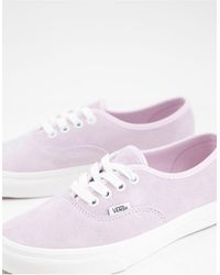 vans ua authentic iridescent suede trainers in white