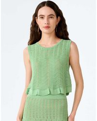 OMNES - Jayde Crochet Tank Top - Lyst