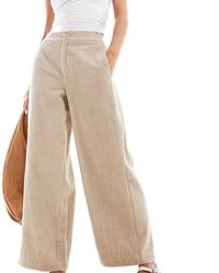 ASOS - Asos Design Petite Cord Barrel Pants - Lyst