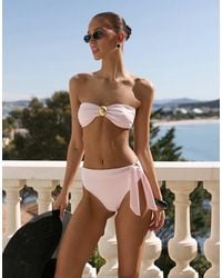 4th & Reckless - High Waisted Wrap Front Bikini Bottoms - Lyst