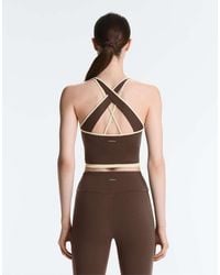 Oysho - Comfortlux Contrast Crossover Back Tank Top - Lyst