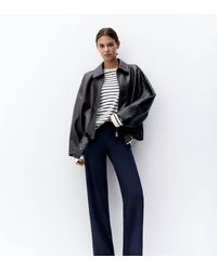 Pull&Bear - Tall Straight-leg Smart Trousers - Lyst