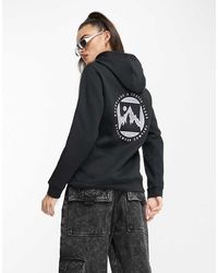 Columbia - Sudadera Negra Con Capucha Y Estampado Del Logo En La Espalda De - Lyst