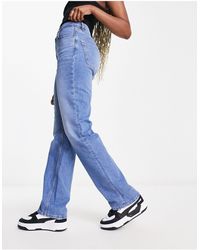 BOSS - Ada High Waisted Straight Leg Jeans - Lyst