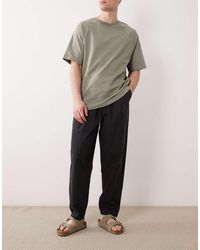 ASOS - Co-ord Oversized Tapered Trousers With Pleat - Lyst