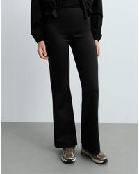 Oysho - Neoprene-effect High Rise Flare Trousers - Lyst