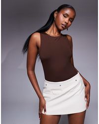 ASOS - – ärmelloser body aus polyamid - Lyst